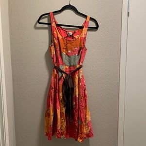 Anthropologie Mid Silk Dress